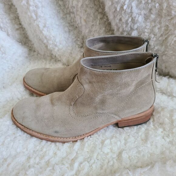 Johnston & Murphy Susi Tan Suede‎ Leather Ankle Boots - Picture 3 of 5